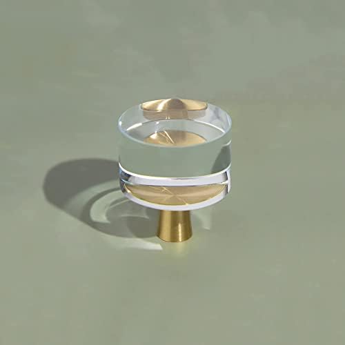 MFYS Kristalni krug kabineta povlači 4 pakovanje čistom dijamantskim gumbima za obrube komoda za kuhinju ili kupatilo)