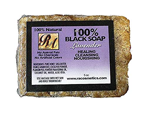 RA Cosmetics prirodni crni sapun sa lavandom 5oz