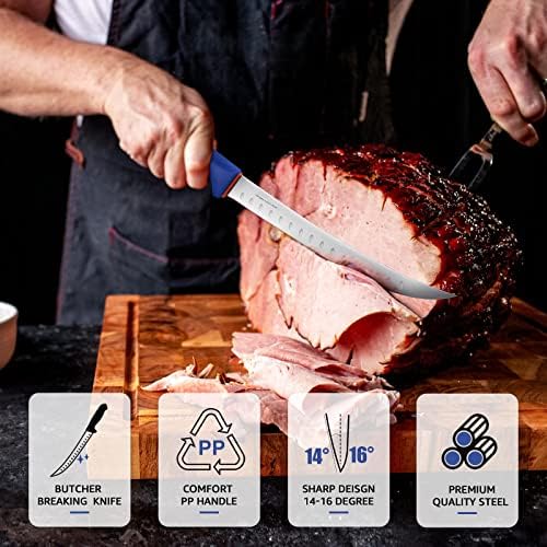 DRAGON RIOT Premium Carving Nož Set za sečenje mesa 6 inčni BBQ Brisket meso podrezivanje mesarski