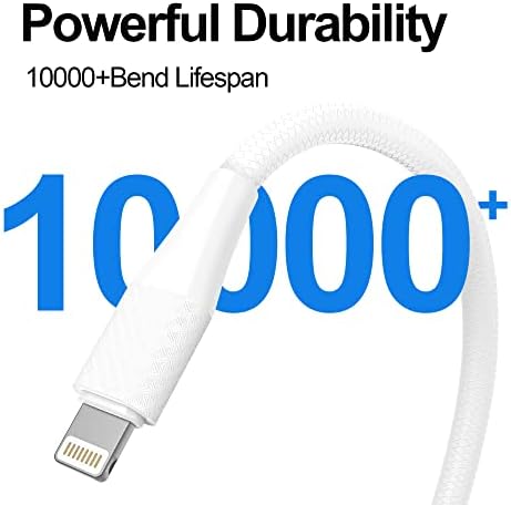 10ft kabl za punjenje iPhonea Apple MFi Certified 10 Foot 3pack kabl za punjenje munje za iPhone 13/12/11
