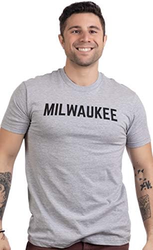 Milwaukee | Classic Retro City Grey Wisconsin pivo piva Ponose muške majice