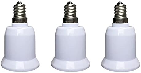 Ykcgg E12 do E26 /E27 adapter utičnica za luster, E12 do E26 Adapter E12 utičnica za svjetlo,utičnica za žarulju, Adapter za utičnicu za svjetlo, Konverter osnovnog adaptera sijalice（3 pakovanja）
