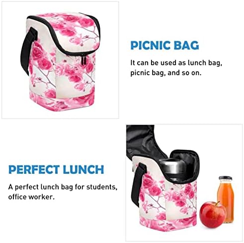 Guerotkr torba za ručak za žene, kutija za ručak za muškarce,ženska kutija za ručak,cvjetni uzorak