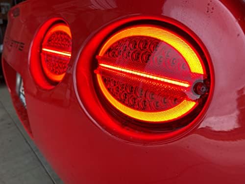 Vette svjetla 1997-2004 C5 Corvette Red Lens G3 laserska LED zadnja svjetla sa hiper-bljeskalicom