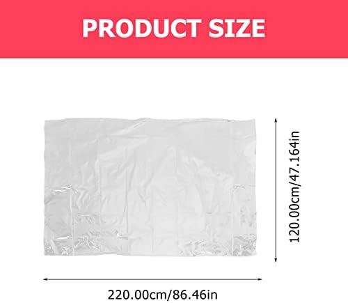 Clear plastična ravna torba: velike prozirne police za pohranu 2pcs 120x220cm Otpornost na vlagu Ogroman tote