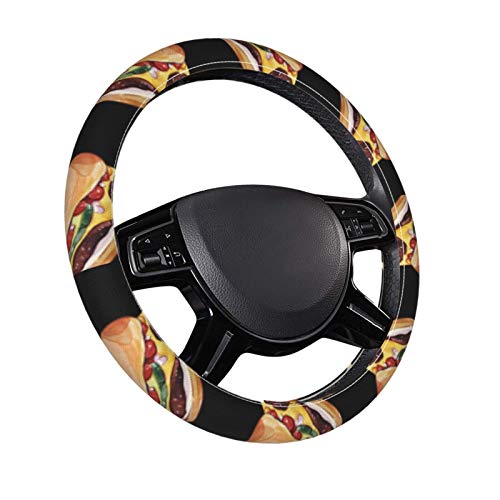 Pizza i Hamburger pokrivač za volan univerzalna kožna navlaka za Volan Auto styling unutrašnja oprema