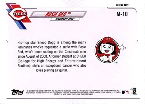 2021 TOPPS otvaranje masice # M-10 Rosie Red Cincinnati Reds MLB bejzbol kartica NM-MT