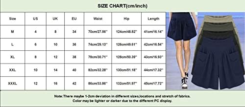 Miashui 20w ženske pantalone ženske kratke hlače čvrsti elastični struk džepni trenirke udobne Plus Size