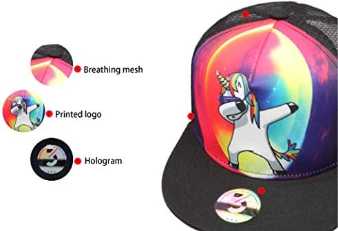 Jednorog / Dinosaur Snapback Cute Rainbow Hats Funny Trucker Hat