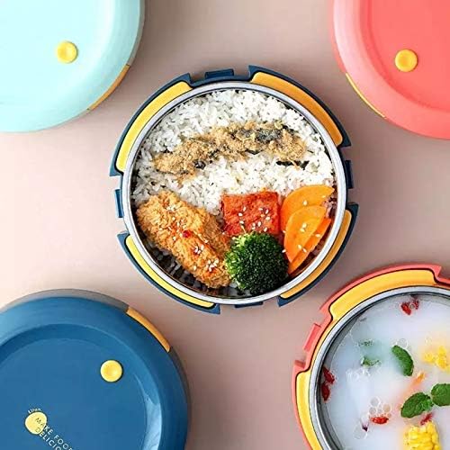 CUJUX okrugla kutija za ručak od nerđajućeg čelika u japanskom stilu nepropusna posuda za hranu