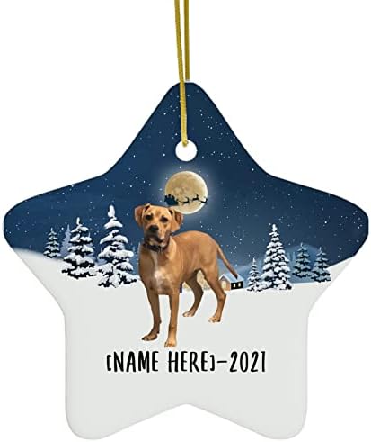 Crveni crni ukrasi za pse za usta za 2023 Božićno drvce personalizirano ime Pokloni 2024 Novogodišnji ukrasi