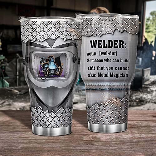 V VIBEPY All Over Printed Tumbler, Welder Tumbler, welding Tumbler, Weldman Tumbler, Welder Normal Tumbler, 30oz