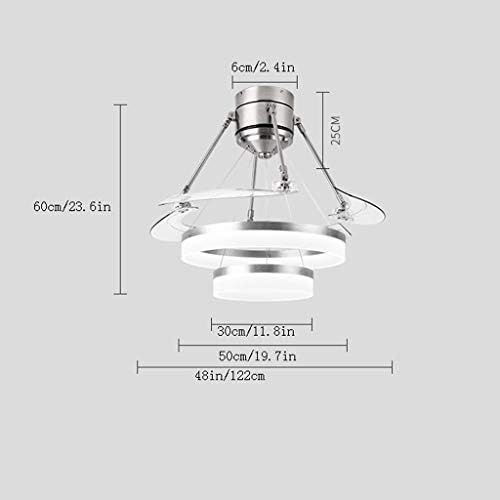 Moderni plafonski ventilatori sa svjeticom privjesak 122 cm unutarnji ventilator dnevni boravak ventilator svijetlo spavaća soba Početna Električni ventilator Visoka svjetlo ventilatora
