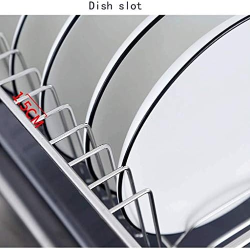 SCYMX kuhinjska polica - kvalitetan stalak za sušenje posuđa sa strane sudopera, stalak za suđe sa odvodnom Pločom403013cm