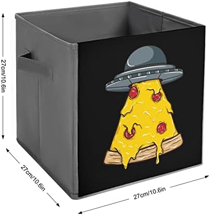 Vanzeli vjeruju u pizzu previše slikovane kocke za odlaganje kockica Organizator Trendy tkanine kutije