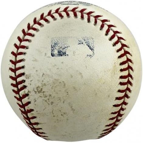 Angels Mike pastrmka Hit 481 potpisan 6/22/14 Angels vs Rangers gu oml bejzbol mlb - MLB igra rabljene base baseballs