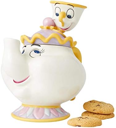 Enesco Disney Keramika Ljepotica i zvijer Gospođa Potts i Chip Cookie Jar kanister, 9,94 inča, višebojni