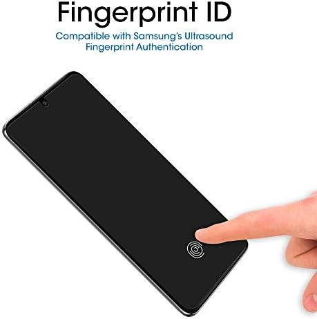 Amfilm elastični zaštitnik ekrana kože za Samsung Galaxy S21 Ultra 5G 6,8 inča, kompatibilan sa ID otiskom prsta, sa jednostavnim alatom za poravnavanje instalacije i videom, HD Clear, TPU Film puna pokrivenost