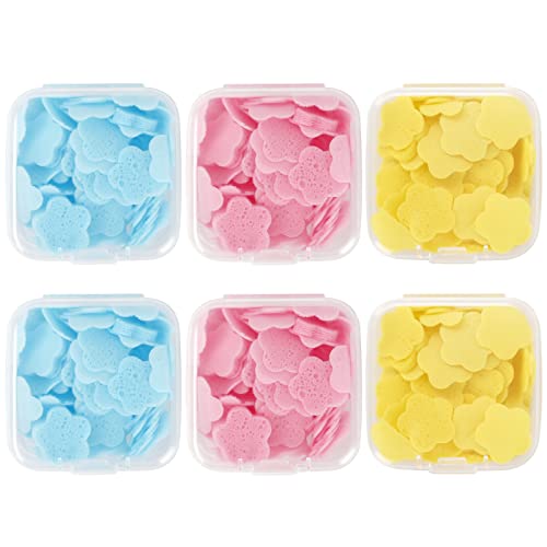 Listovi sapuna - putni sapun za ruke 6 kutija Mini prijenosni papirni sapun za jednokratnu