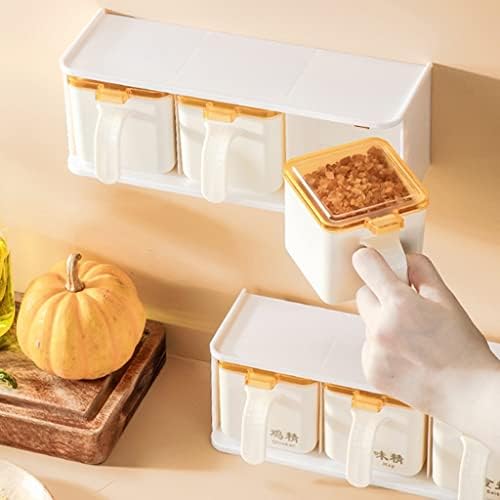 DVTEL kuhinjska kutija za začin kombinovana garnitura za začin za domaćinstvo zidna sol za domaćinstvo Multi-grid kutija za odlaganje kuhinja