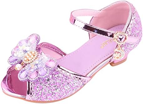 Dječje cipele s dijamantskim sandalama princeza cipele luk visoke pete pokazuju princeze cipele dinosaur