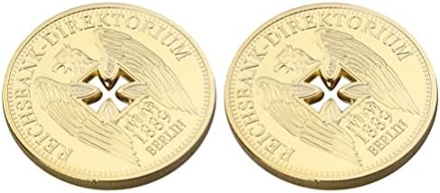 Prettyzoom njemačke carske banke pozlaćene komemorativne kovanice Nemačka Cross Eagle Challenges Coin COOLSILSERS Memory Golden