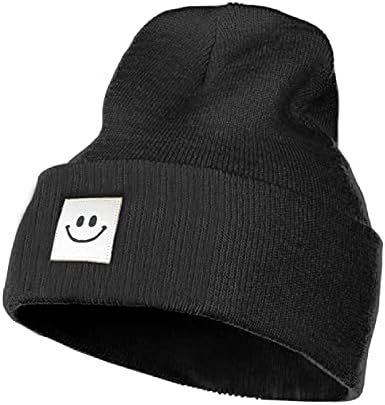 WKZYZ Unisex Smile Face Beanie pleteni šešir zimska topla kapa skijaške kape kapa zaštita za uši zaštita od ušiju za odrasle tinejdžere