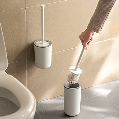 Zaahh toaletna četka WC držač četkica Silikonska dugačka drška za čišćenje toaletna četkica za čišćenje na zid-montiranim toaletom četkica za kupatilo higijene toaletne četkice