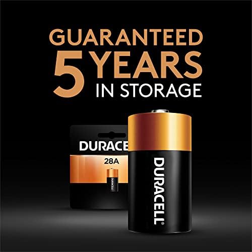 Duracell 28a 6v alkalna baterija, 1 Count Pack, 28a 6 Voltna alkalna baterija, dugotrajna za kamere, medicinske uređaje, otvarače garažnih vrata i još mnogo toga