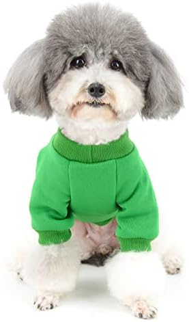 Zunea Mali pas džemper kaput zima topla božićna božićna odjeća Jumper Santa Claus Pulover dukserica hladna jakna odjeća za kućne ljubimce pseće djevojke dječake odjeće zelena m
