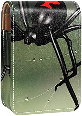 Mini ruž za usne sa ogledalom za torbicu, Black Widow Spider Portable Case Holder Organization