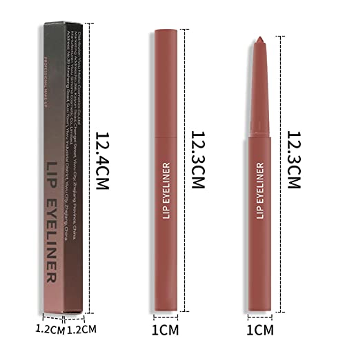 Xiahium Plumper up Lip Non razmazuje ruž za usne olovka za usne Border Pink Mattes Solid lip Liner 0.5