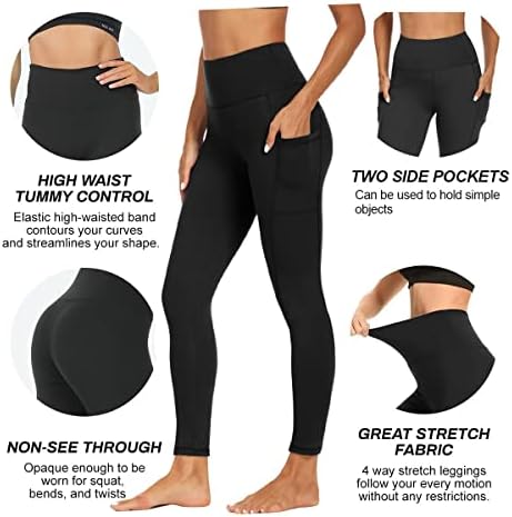 Syrinx 7 pakovanje Visokih struka za žene - Buttery Mekani temmijski tempija joga hlače za vježbanje