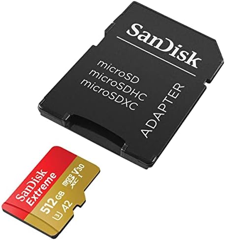 SanDisk Extreme 512GB UHS-I U3 microSDXC memorijska kartica sa SD adapterom