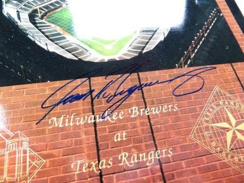 Ivan Rodriguez potpisao autographed Program 1994 April Texas Rangers JSA AH04539-MLB magazini sa autogramom
