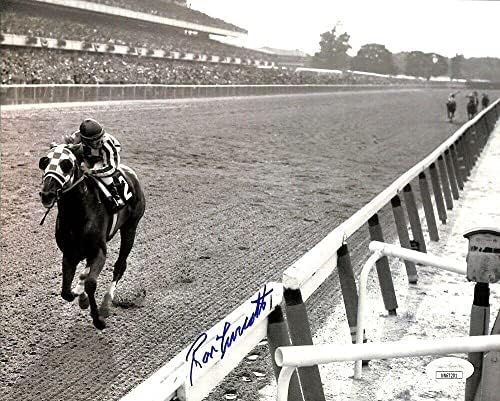 Ron Turcotte potpisao 8x10 1973 Belmont uloge Konjska trkačka fotografija JSA - autografirane fotografije