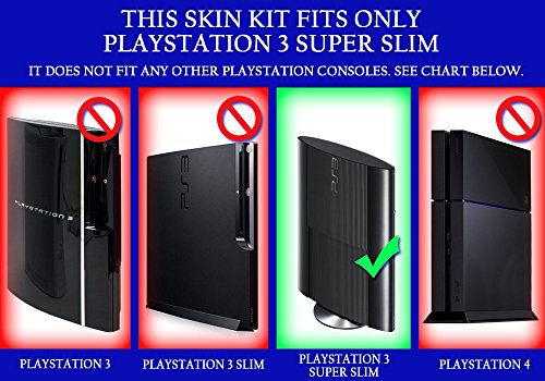 Sony PlayStation 3 Super Slim Skin - novi - sistem od karbonskih vlakana skins faceplate decal mod