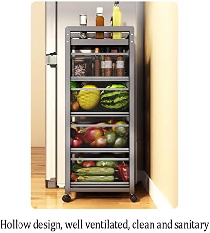 Kuhinjski stalci za povrće, izvlačenje, od poda do plafona, višeslojna korpa za čuvanje voća, povrća i voća