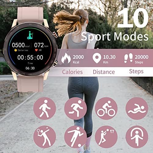 Smart Watch za Android telefone iOS Marka / Odgovor Poziv Bluetooth muzike Pedometar Kalorie Brojač poruke Podsetnik SmartWatch Vodootporni satovi za žene Dame