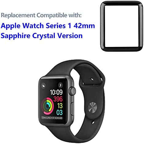 Swark prednja LED staklena sočiva zamjena kompatibilna sa Apple Watch serijom 1 42mm Sapphire Crystal verzijom A1803 i A1554 sa kompletom za popravku