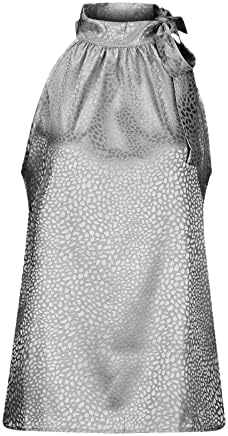 Bez rukava s ramena Leopard grafički grafički halter cami camisole spremnik za bluzu ves