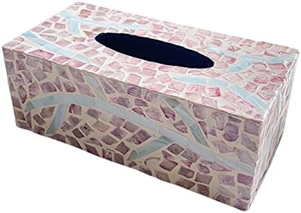 Gazechimp Shell salvent za salvent Dispenser Tyss Organizer Dekorativni kontejner Kreativni tkivo evropskog stila kutije za tkivo pokrov za čišćenje lica za stol, ružičasta