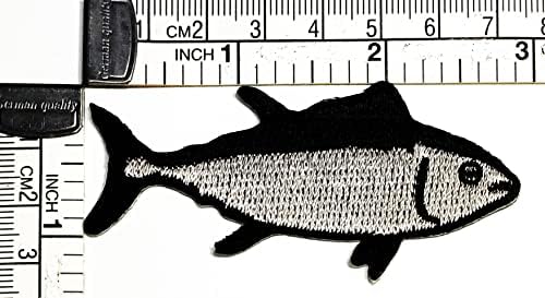 Kleenplus 3pcs. Losos riblje zakrpe naljepnice za losos ribolov ribarsko crtani patch potpisuje