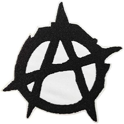 Slatka patch 3 anarhijski simbol anarhizam vezeno željezo na šivanju na patch značku anarhističko punk goth
