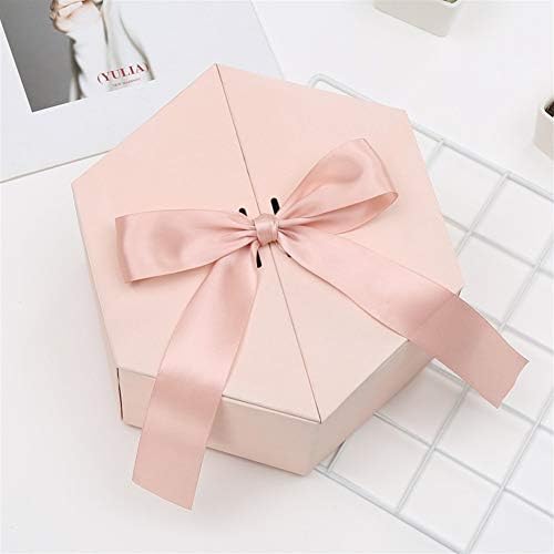Shirenhua rođendanski poklon kutija Hexagon Upscale poklon kutija za zabavu Valentinovo Sweet čvor Vjenčanje