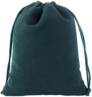 SANSAM male baršunaste poklon torbe sa vezicom, 20kom 2, 0x2, 8 inča tamnozelene torbice za nakit od baršunaste