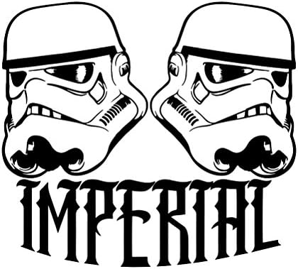 Imperial Stormtrooper Helmets Silhouette Vinil naljepnica naljepnica
