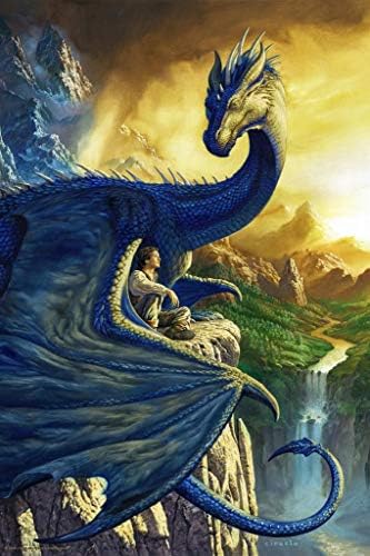 Eragon Zmaj s dječakom Ciruelo umjetnika slika Fantasy Cool Wall Decor Art Print Poster 24x36