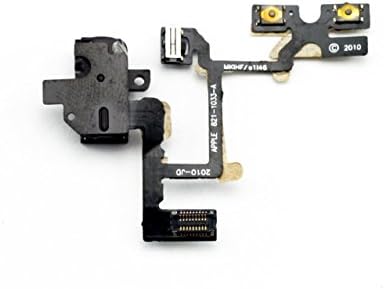 Slušalica Audio priključak za jačinu zvuka zapremine Flex kabel za Apple iPhone 4 4G -Black