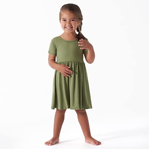 Gerber Baby Girls 'Jedna veličina toddlera maslačka blesava haljina s kratkim rukavima sa viskozom izrađena od eukaliptusa